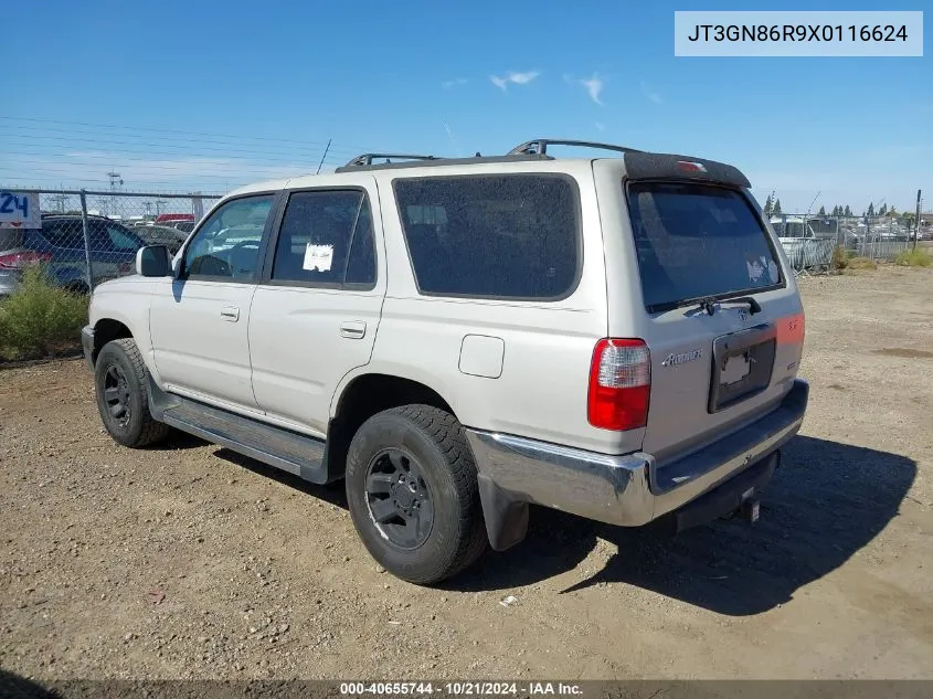 1999 Toyota 4Runner Sr5 V6 VIN: JT3GN86R9X0116624 Lot: 40655744