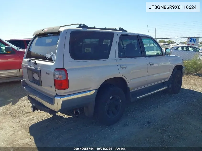 1999 Toyota 4Runner Sr5 V6 VIN: JT3GN86R9X0116624 Lot: 40655744