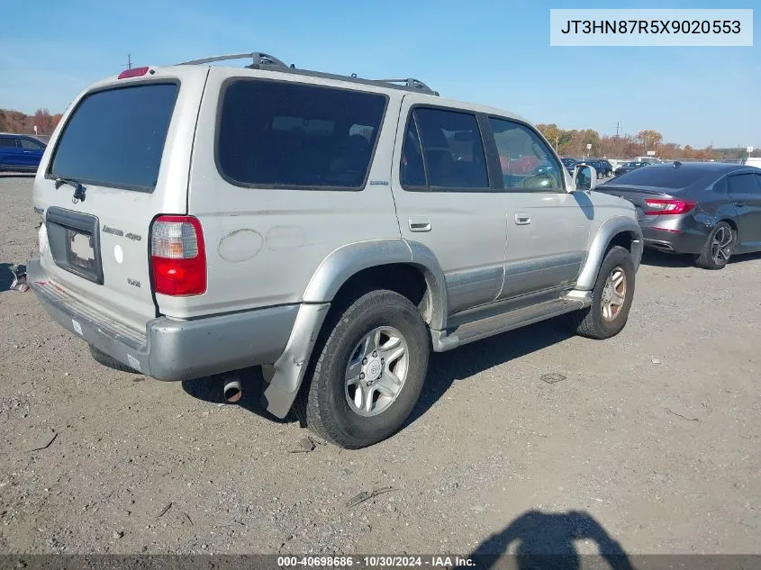 1999 Toyota 4Runner Limited V6 VIN: JT3HN87R5X9020553 Lot: 40698686