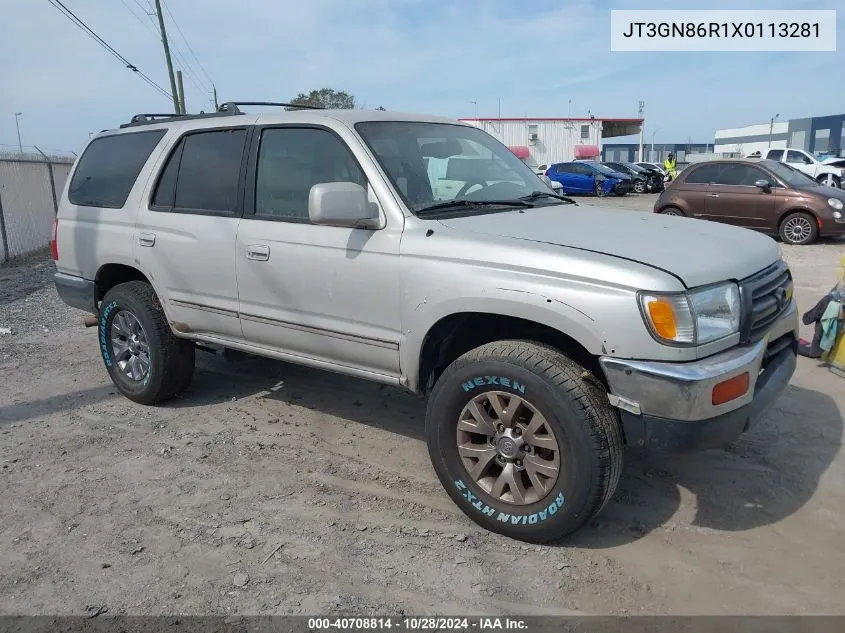 1999 Toyota 4Runner Sr5 V6 VIN: JT3GN86R1X0113281 Lot: 40708814