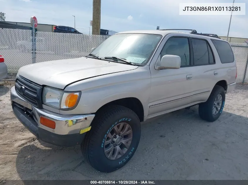 1999 Toyota 4Runner Sr5 V6 VIN: JT3GN86R1X0113281 Lot: 40708814