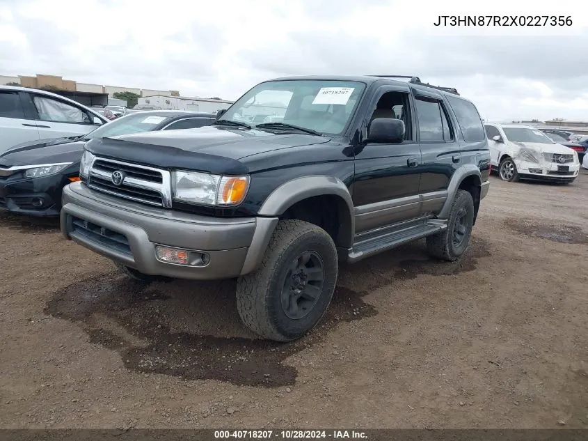 1999 Toyota 4Runner Limited V6 VIN: JT3HN87R2X0227356 Lot: 40718207