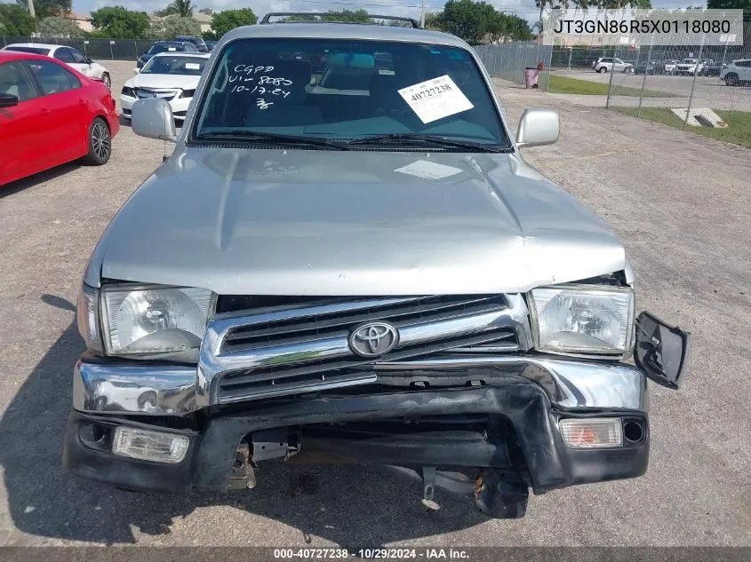 1999 Toyota 4Runner Sr5 V6 VIN: JT3GN86R5X0118080 Lot: 40727238