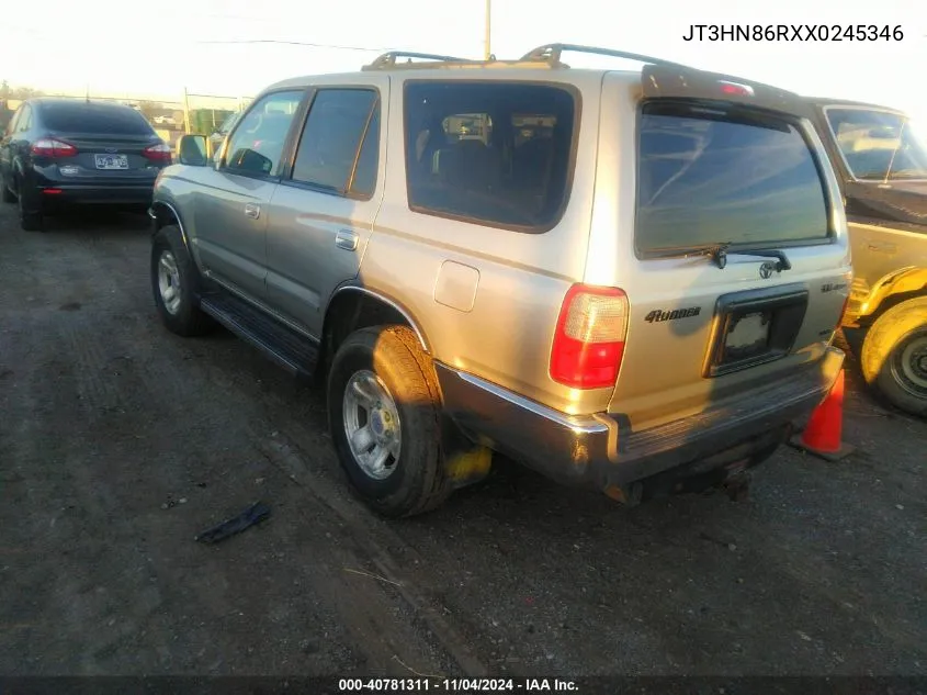 1999 Toyota 4Runner Sr5 V6 VIN: JT3HN86RXX0245346 Lot: 40781311