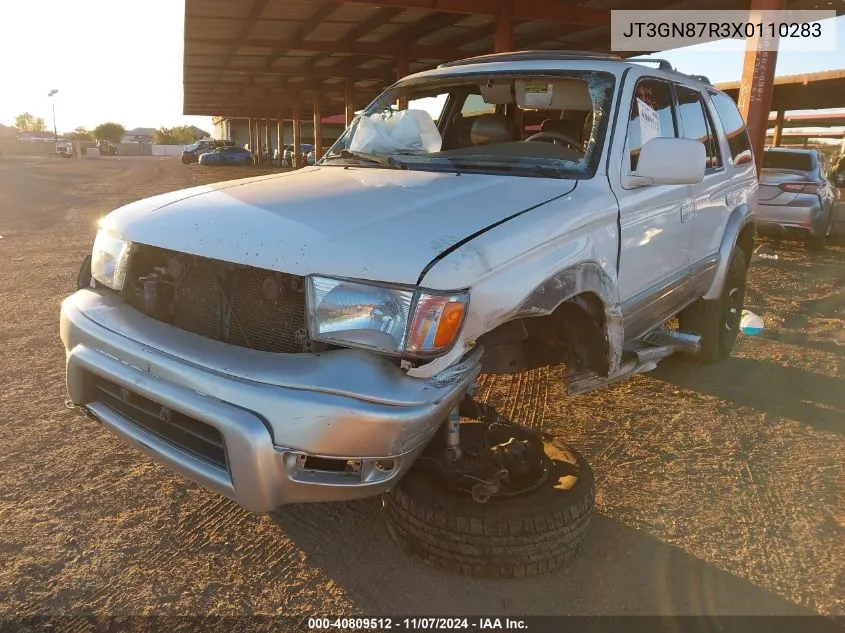 1999 Toyota 4Runner Limited V6 VIN: JT3GN87R3X0110283 Lot: 40809512