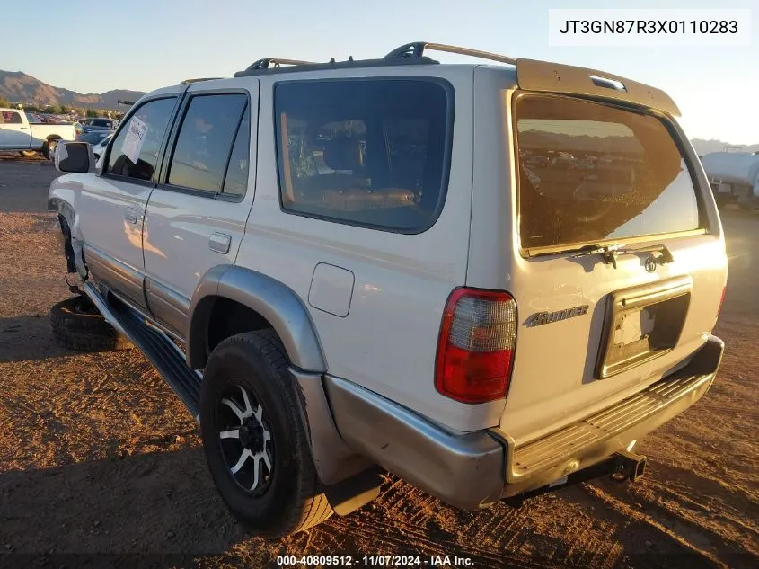 1999 Toyota 4Runner Limited V6 VIN: JT3GN87R3X0110283 Lot: 40809512