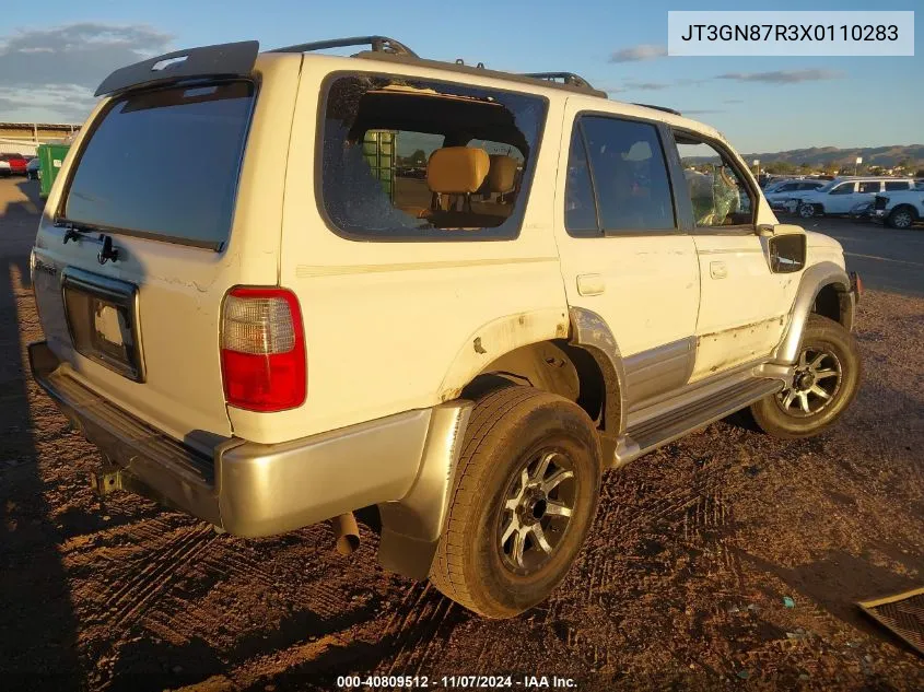 1999 Toyota 4Runner Limited V6 VIN: JT3GN87R3X0110283 Lot: 40809512