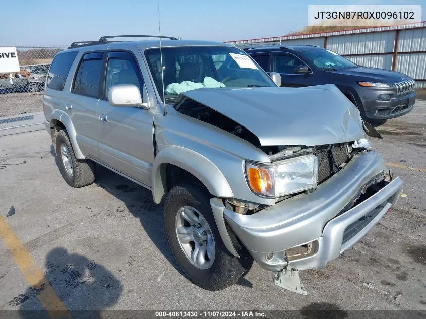 1999 Toyota 4Runner Limited V6 VIN: JT3GN87R0X0096102 Lot: 40813430