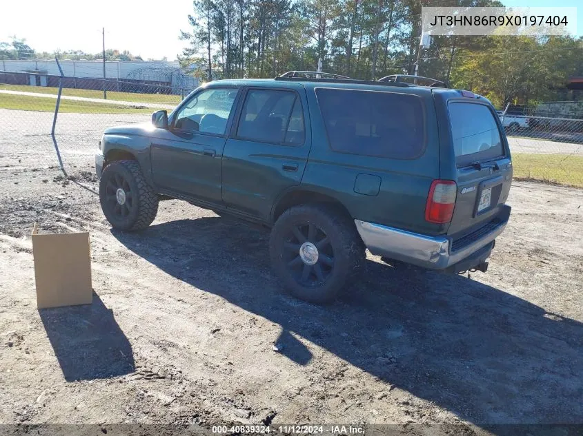 1999 Toyota 4Runner Sr5 V6 VIN: JT3HN86R9X0197404 Lot: 40839324