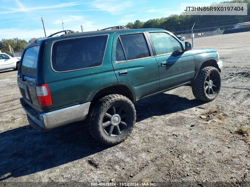 1999 Toyota 4Runner Sr5 V6 VIN: JT3HN86R9X0197404 Lot: 40839324