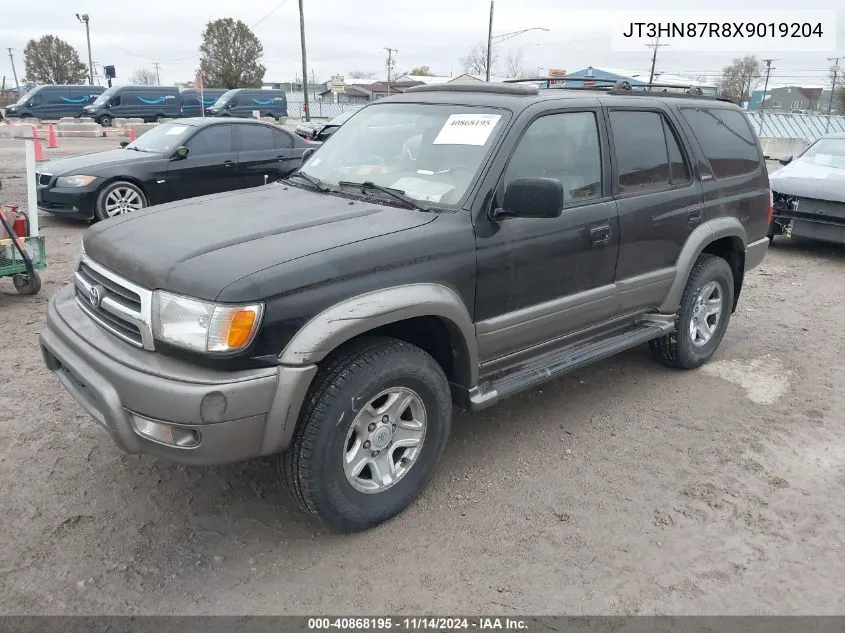 1999 Toyota 4Runner Limited V6 VIN: JT3HN87R8X9019204 Lot: 40868195