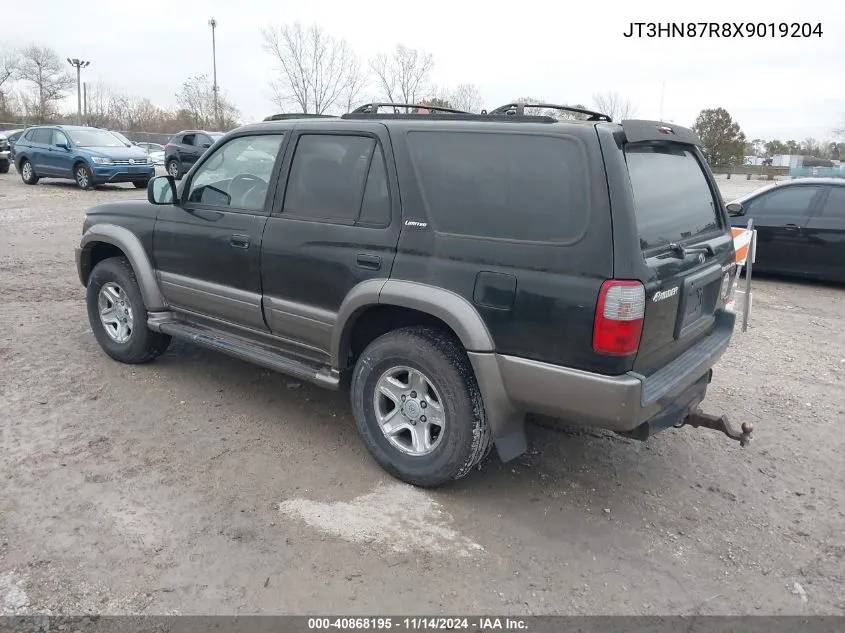 1999 Toyota 4Runner Limited V6 VIN: JT3HN87R8X9019204 Lot: 40868195