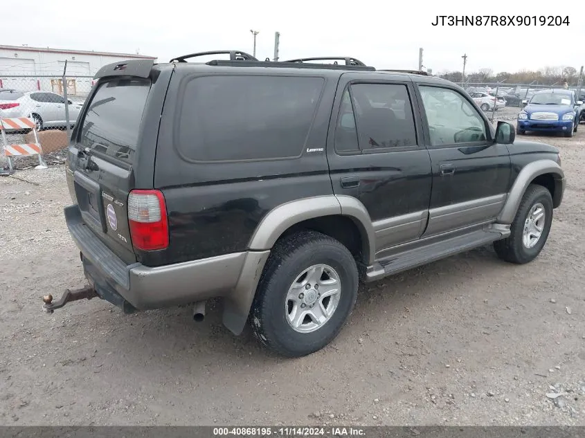 1999 Toyota 4Runner Limited V6 VIN: JT3HN87R8X9019204 Lot: 40868195