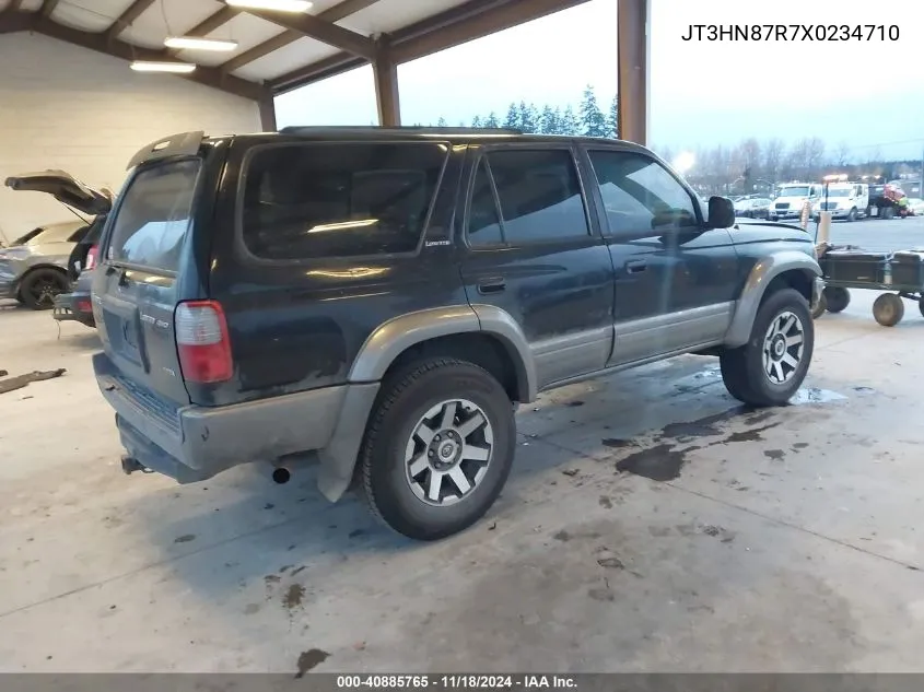 1999 Toyota 4Runner Limited V6 VIN: JT3HN87R7X0234710 Lot: 40885765