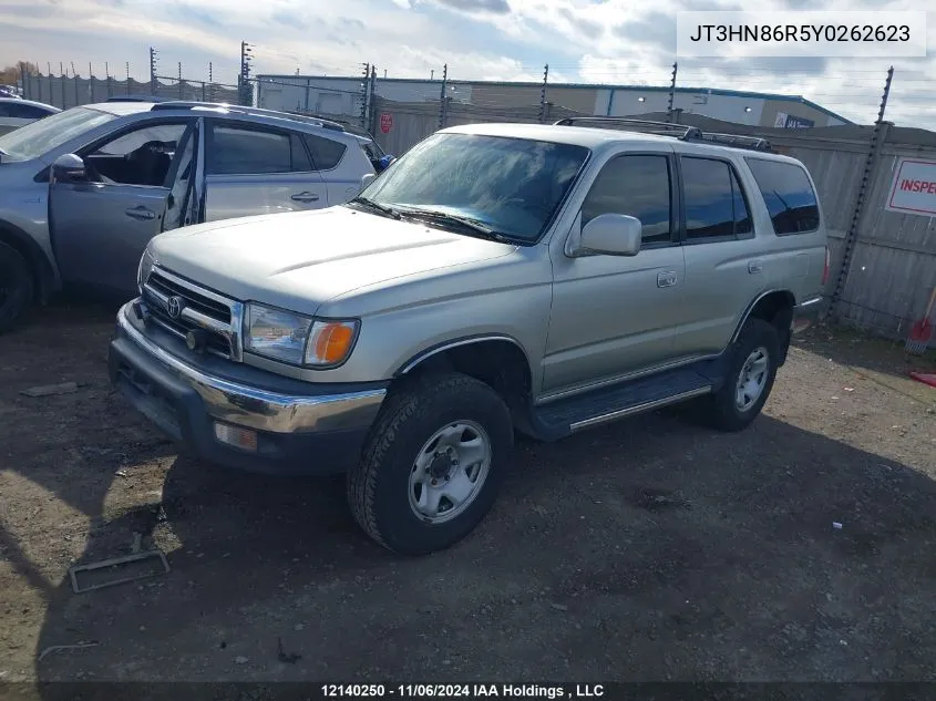 2000 Toyota 4Runner Sr5 VIN: JT3HN86R5Y0262623 Lot: 12140250