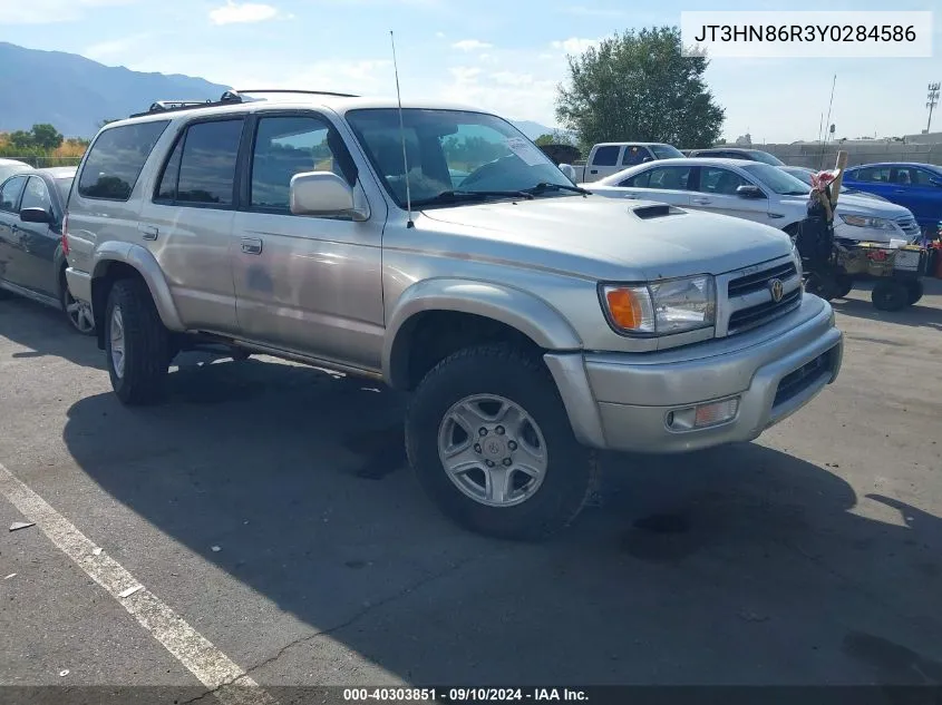 2000 Toyota 4Runner Sr5 VIN: JT3HN86R3Y0284586 Lot: 40303851