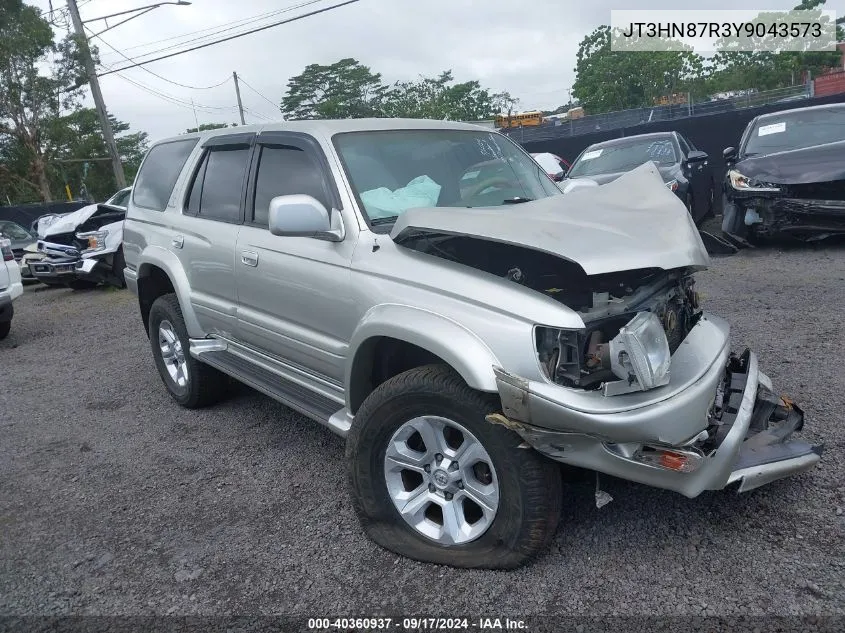 2000 Toyota 4Runner Limited V6 VIN: JT3HN87R3Y9043573 Lot: 40360937