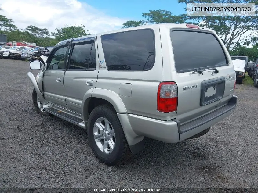 2000 Toyota 4Runner Limited V6 VIN: JT3HN87R3Y9043573 Lot: 40360937