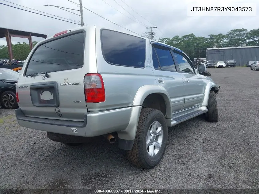 2000 Toyota 4Runner Limited V6 VIN: JT3HN87R3Y9043573 Lot: 40360937