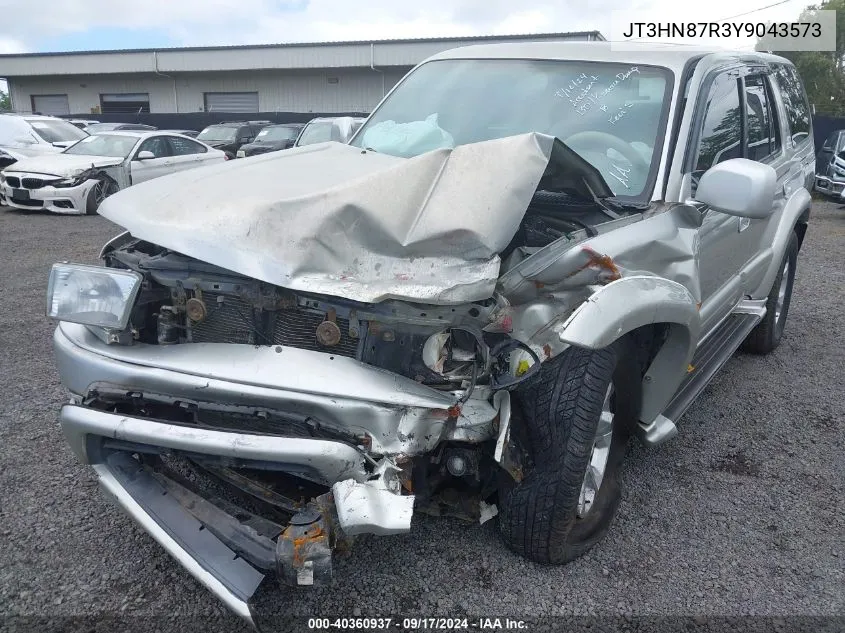 2000 Toyota 4Runner Limited V6 VIN: JT3HN87R3Y9043573 Lot: 40360937