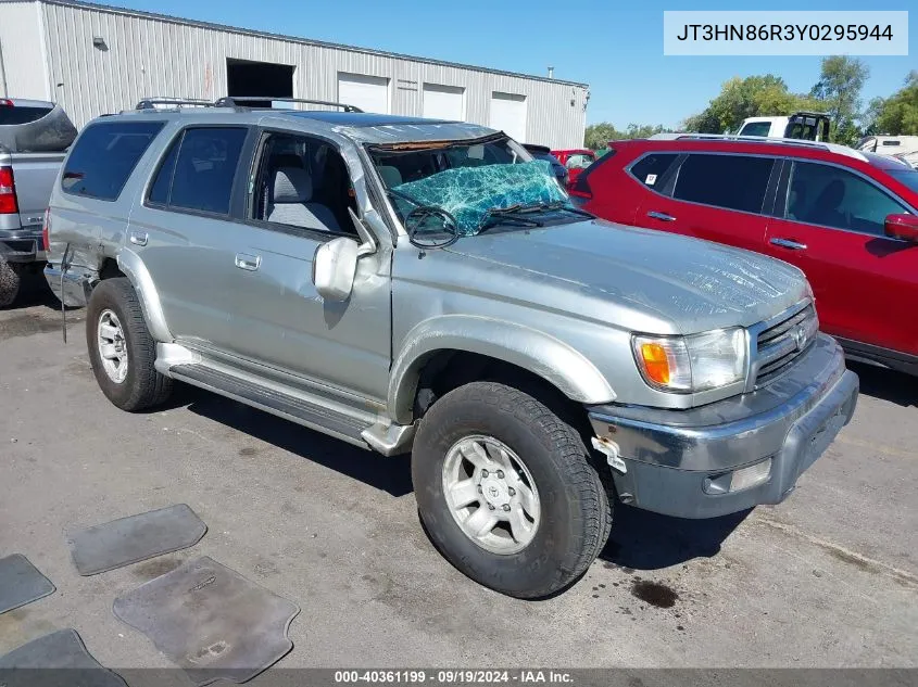 2000 Toyota 4Runner Sr5 V6 VIN: JT3HN86R3Y0295944 Lot: 40361199