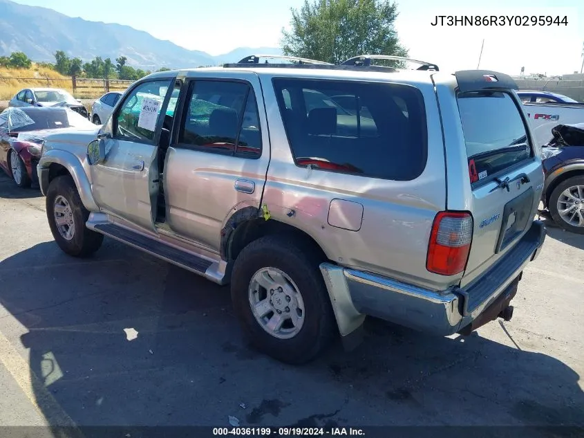 2000 Toyota 4Runner Sr5 V6 VIN: JT3HN86R3Y0295944 Lot: 40361199