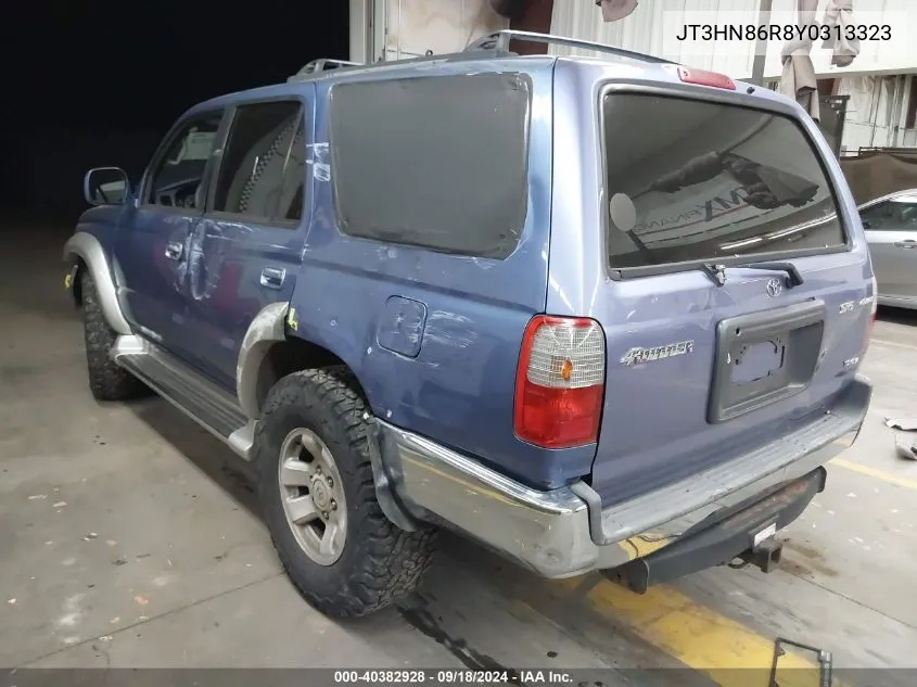 2000 Toyota 4Runner Sr5 V6 VIN: JT3HN86R8Y0313323 Lot: 40382928