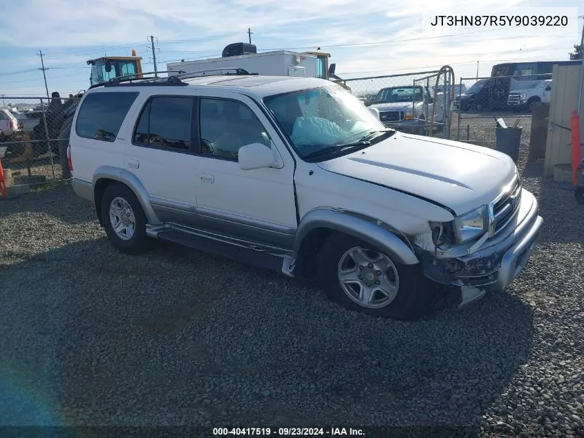 2000 Toyota 4Runner Limited V6 VIN: JT3HN87R5Y9039220 Lot: 40417519