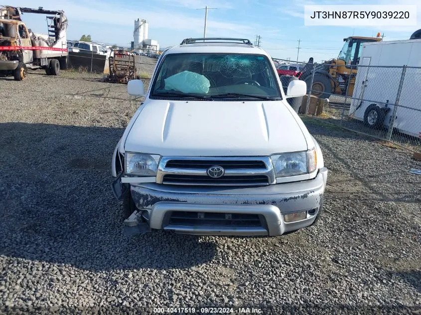 2000 Toyota 4Runner Limited V6 VIN: JT3HN87R5Y9039220 Lot: 40417519