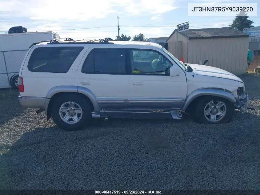 2000 Toyota 4Runner Limited V6 VIN: JT3HN87R5Y9039220 Lot: 40417519