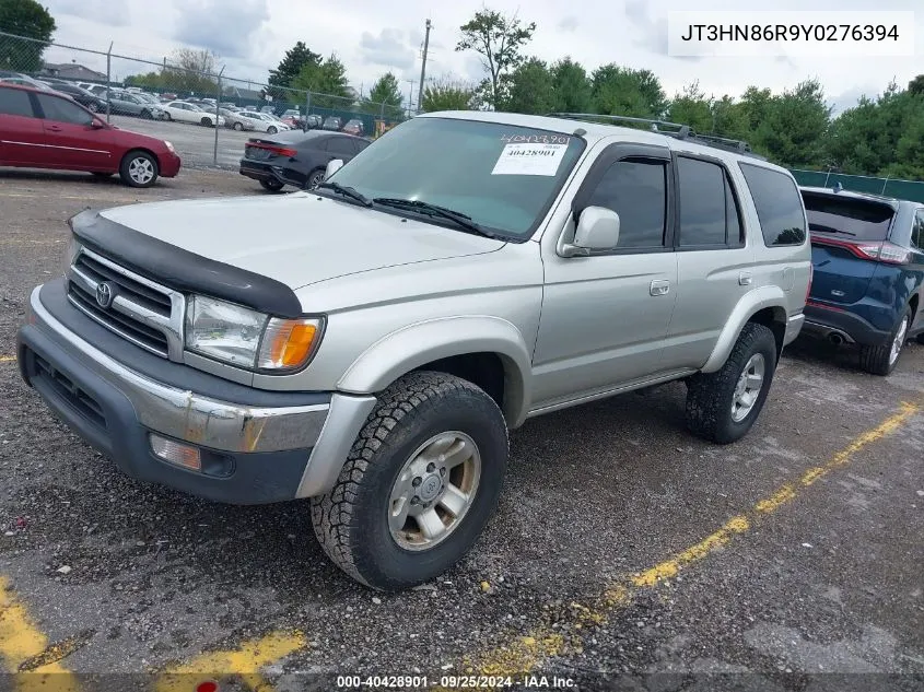 2000 Toyota 4Runner Sr5 V6 VIN: JT3HN86R9Y0276394 Lot: 40428901