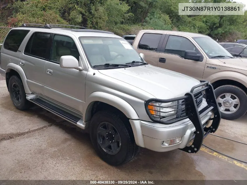 2000 Toyota 4Runner Limited V6 VIN: JT3GN87R1Y0138861 Lot: 40438330