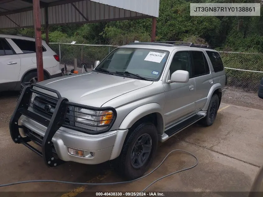 2000 Toyota 4Runner Limited V6 VIN: JT3GN87R1Y0138861 Lot: 40438330