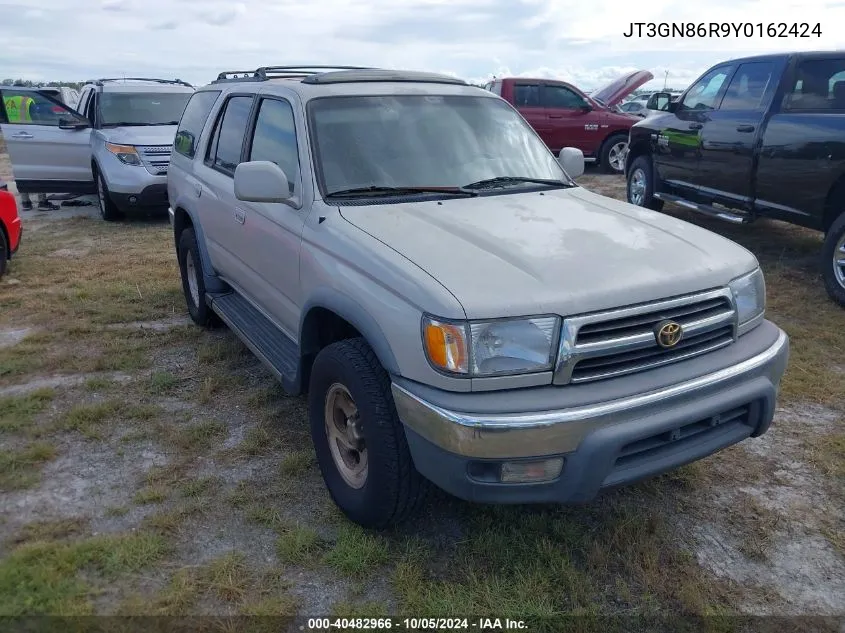 2000 Toyota 4Runner Sr5 VIN: JT3GN86R9Y0162424 Lot: 40482966