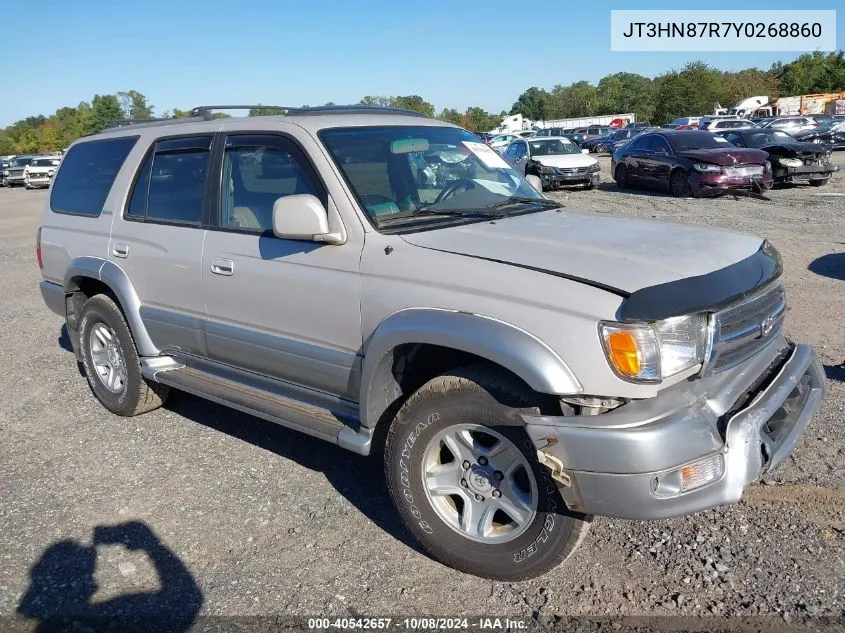 2000 Toyota 4Runner Limited V6 VIN: JT3HN87R7Y0268860 Lot: 40542657