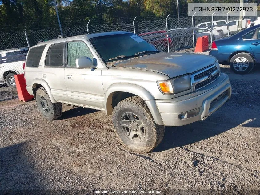 2000 Toyota 4Runner Limited V6 VIN: JT3HN87R7Y0272973 Lot: 40566127