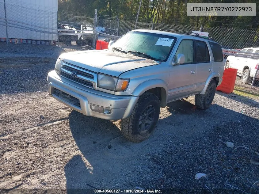 2000 Toyota 4Runner Limited V6 VIN: JT3HN87R7Y0272973 Lot: 40566127