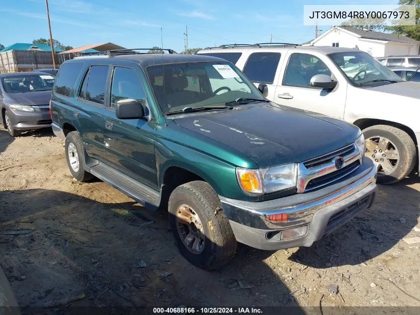 2000 Toyota 4Runner VIN: JT3GM84R8Y0067973 Lot: 40688166