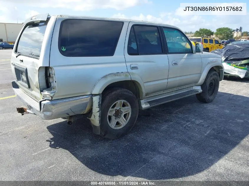 2000 Toyota 4Runner Sr5 V6 VIN: JT3GN86R6Y0157682 Lot: 40768555