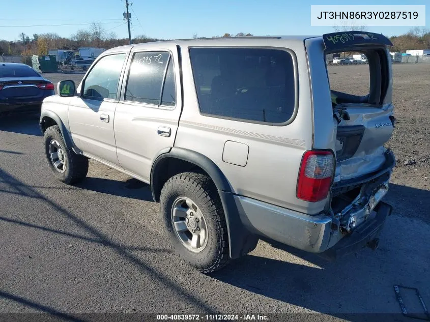 2000 Toyota 4Runner Sr5 V6 VIN: JT3HN86R3Y0287519 Lot: 40839572