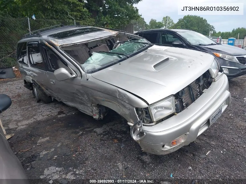 2001 Toyota 4Runner Sr5 V6 VIN: JT3HN86R010356902 Lot: 39892993