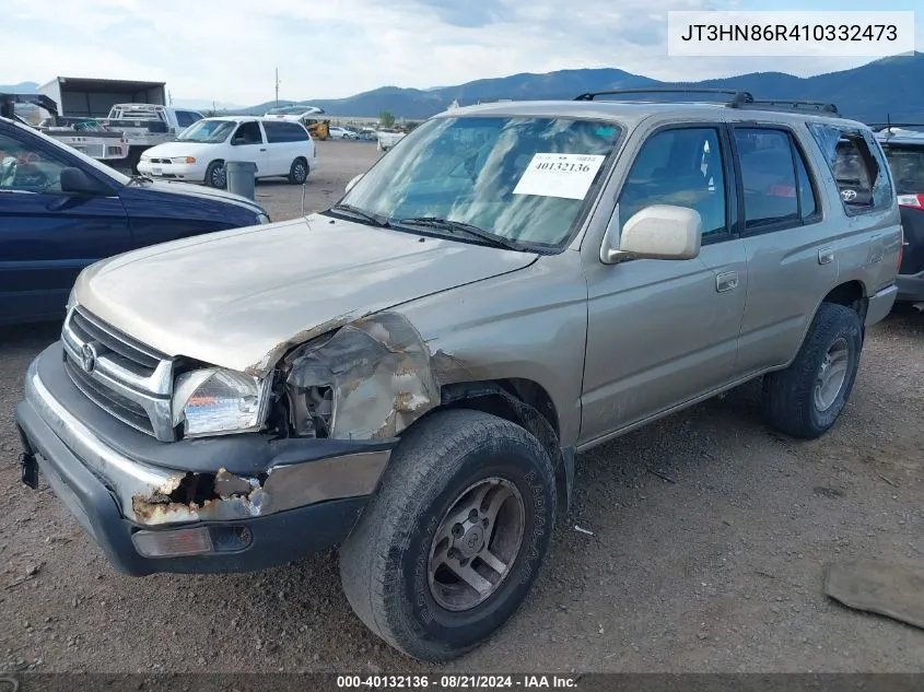 2001 Toyota 4Runner Sr5 VIN: JT3HN86R410332473 Lot: 40132136