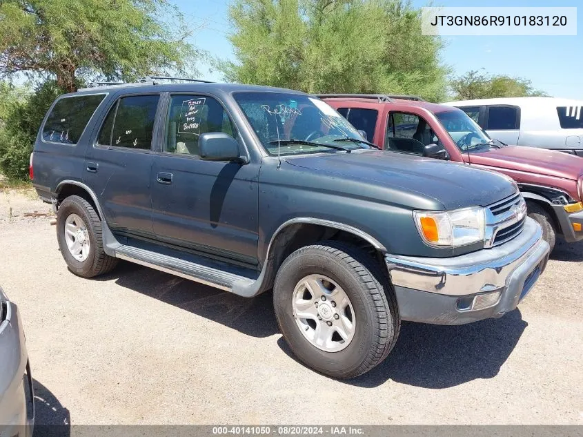 2001 Toyota 4Runner Sr5 V6 VIN: JT3GN86R910183120 Lot: 40141050