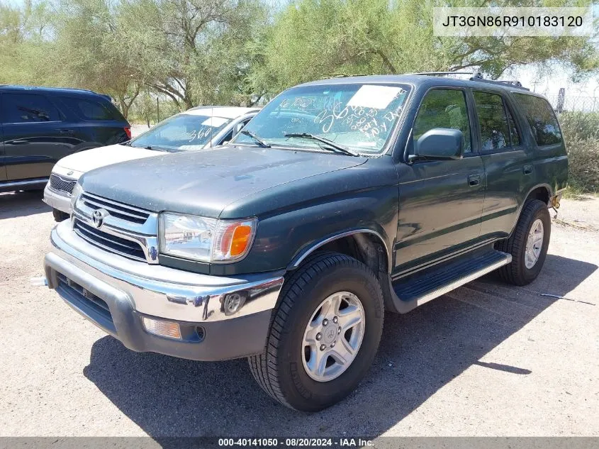 2001 Toyota 4Runner Sr5 V6 VIN: JT3GN86R910183120 Lot: 40141050