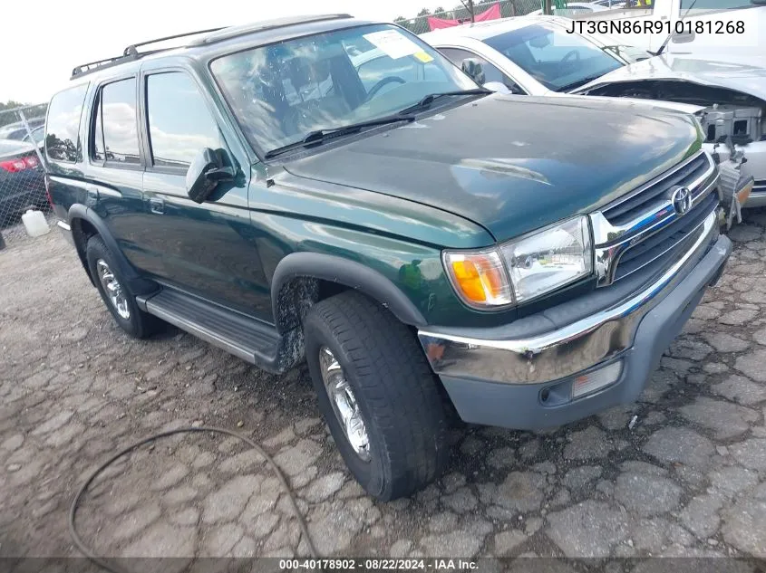 2001 Toyota 4Runner Sr5 V6 VIN: JT3GN86R910181268 Lot: 40178902