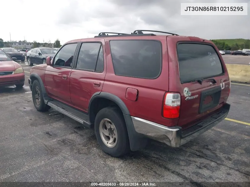 2001 Toyota 4Runner Sr5 V6 VIN: JT3GN86R810215295 Lot: 40205633