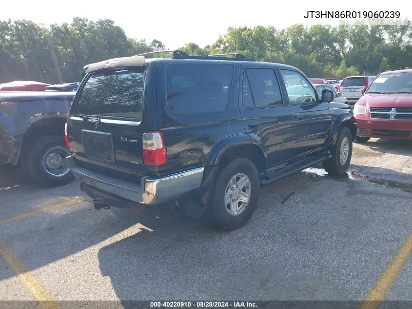 2001 Toyota 4Runner Sr5 V6 VIN: JT3HN86R019060239 Lot: 40220910