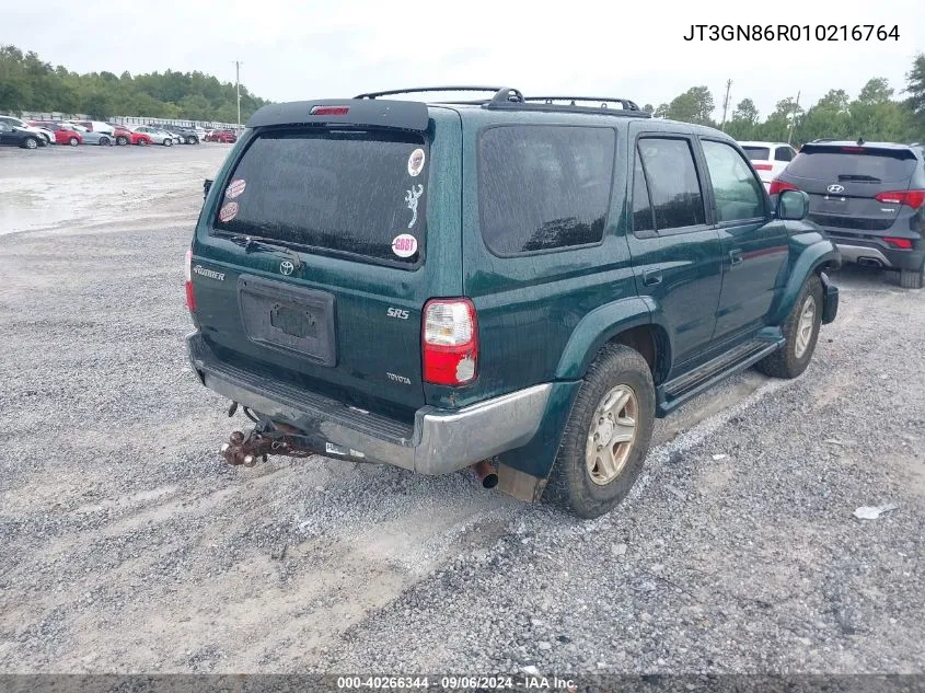 2001 Toyota 4Runner Sr5 V6 VIN: JT3GN86R010216764 Lot: 40266344