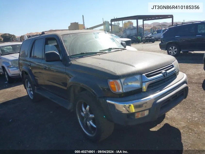 2001 Toyota 4Runner Sr5 V6 VIN: JT3GN86R410185356 Lot: 40274901