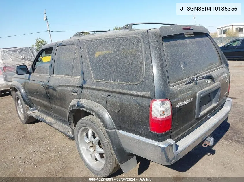 2001 Toyota 4Runner Sr5 V6 VIN: JT3GN86R410185356 Lot: 40274901